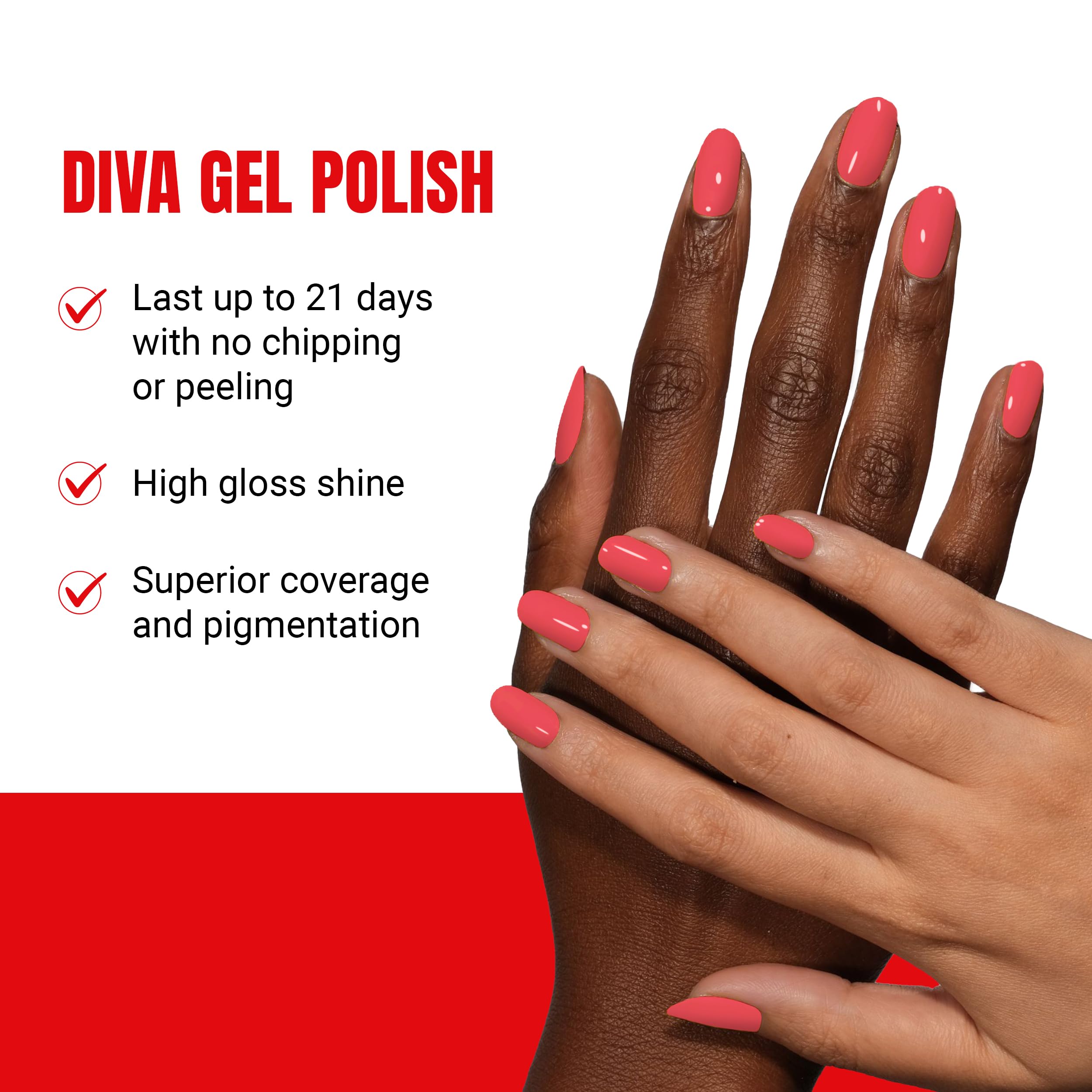 DND Diva Gel Polish Set: Juicy Fruit – First Class Collection | Chip-Free UV/LED Duo