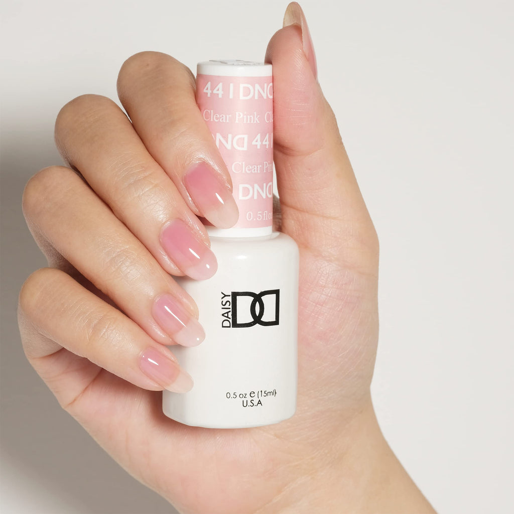 Daisy DND Gel Polish Set – Pink Collection Duo (Gel + Lacquer), Clear Pink #441, 0.5 oz