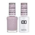 DAISY DND Gel Polish Set – Loss Lavender #874 (Sheer Lilac) Duo Pack, Gel + Lacquer, 0.5 fl oz