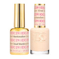 DAISY DND DC Gel Polish Set – Beige Nude Marshmallow Cloud Duo, 0.5 fl oz