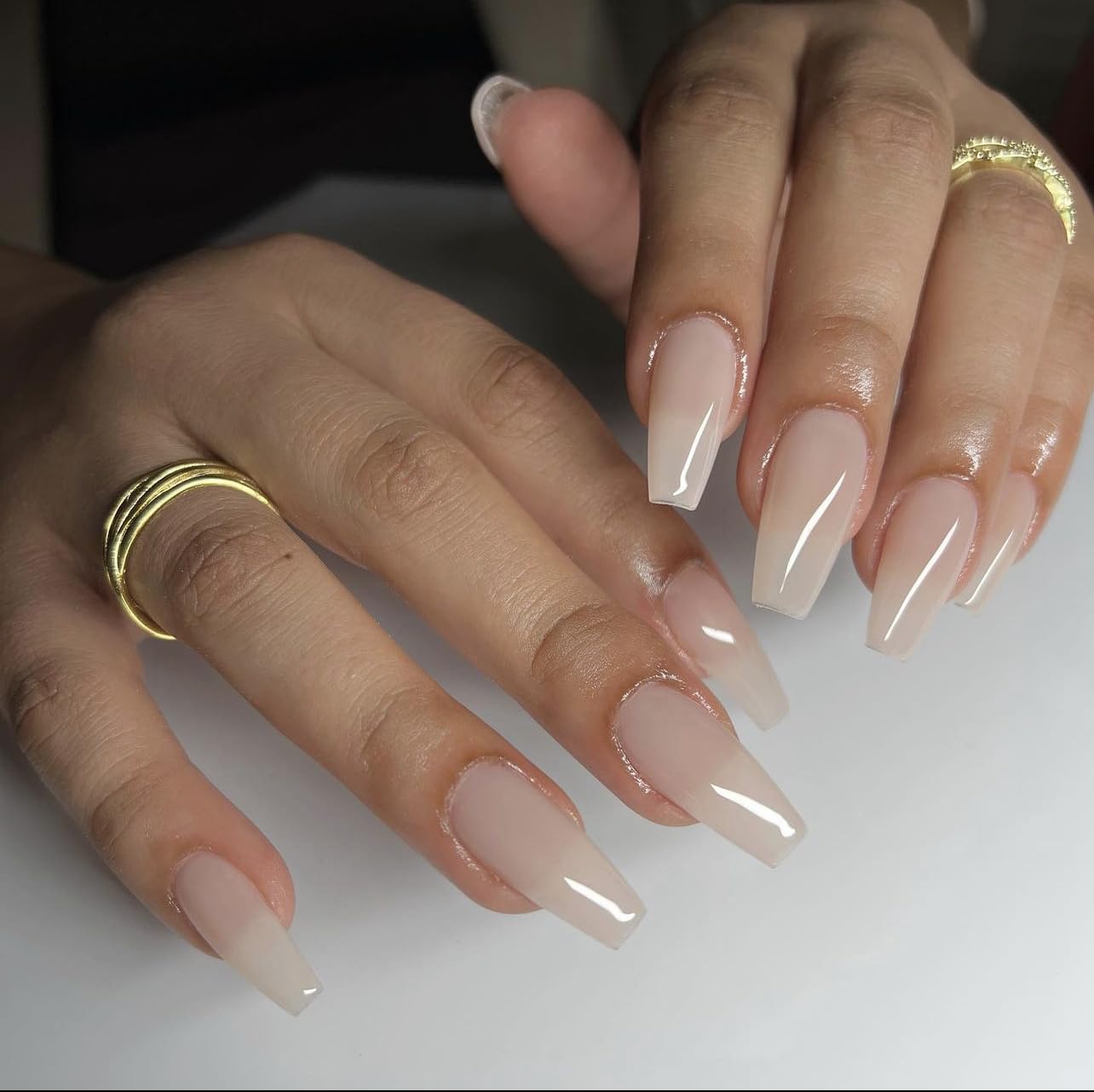 DAISY DND Gel Polish Set – Sheer Collection 867 Perfect Nude, UV/LED Gel Polish & Air Dry Lacquer Duo