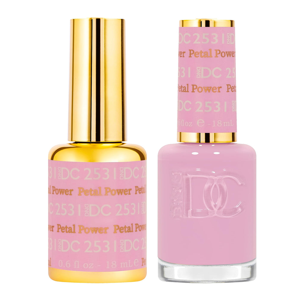 DAISY DND DC Gel Polish Set – Free Spirit Collection, Petal Power #2531 (Gel + Air Dry Lacquer), 0.5 fl oz