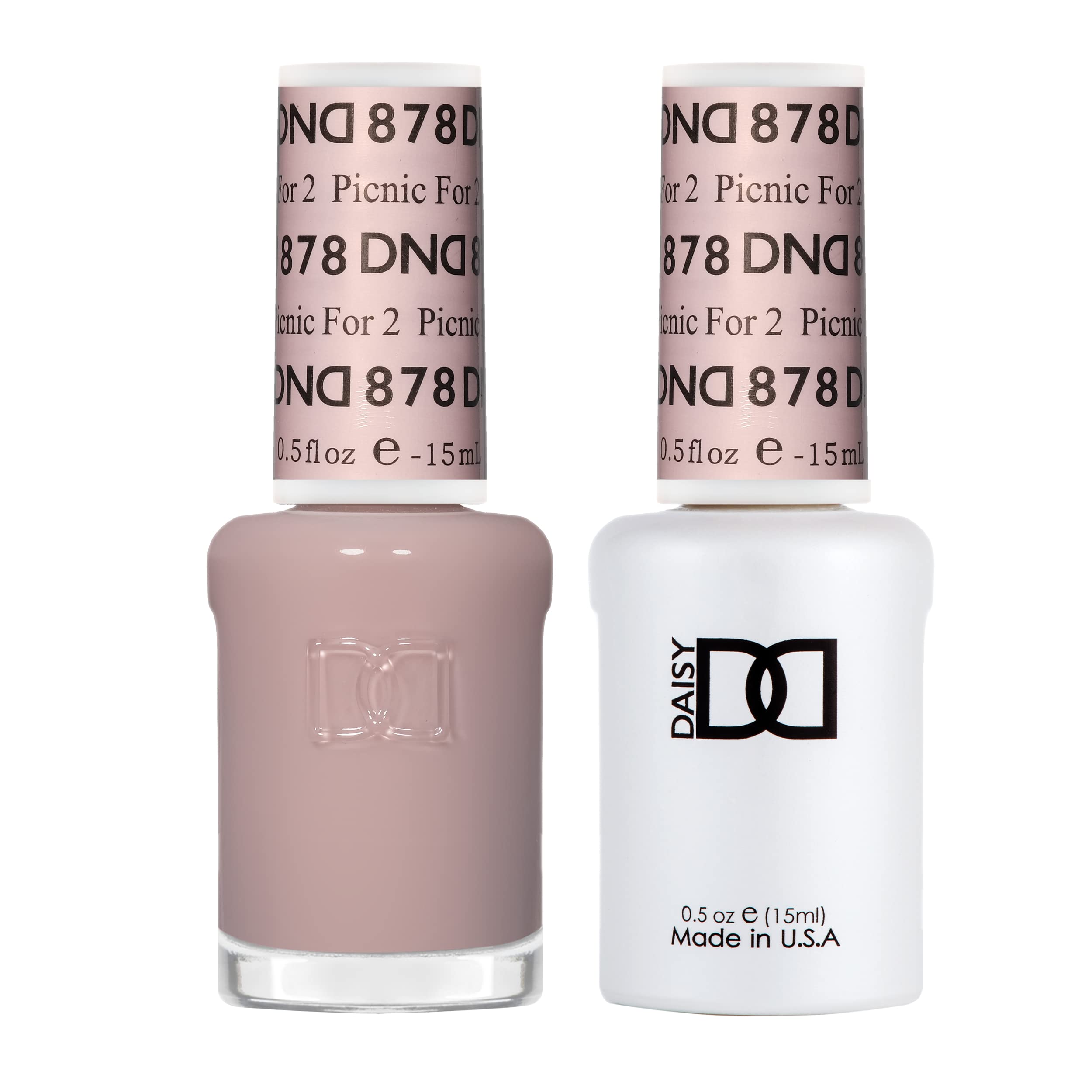DAISY DND Picnic For 2 Gel Polish Set – Sheer Peach Duo (Gel & Lacquer), 0.5 fl oz Each
