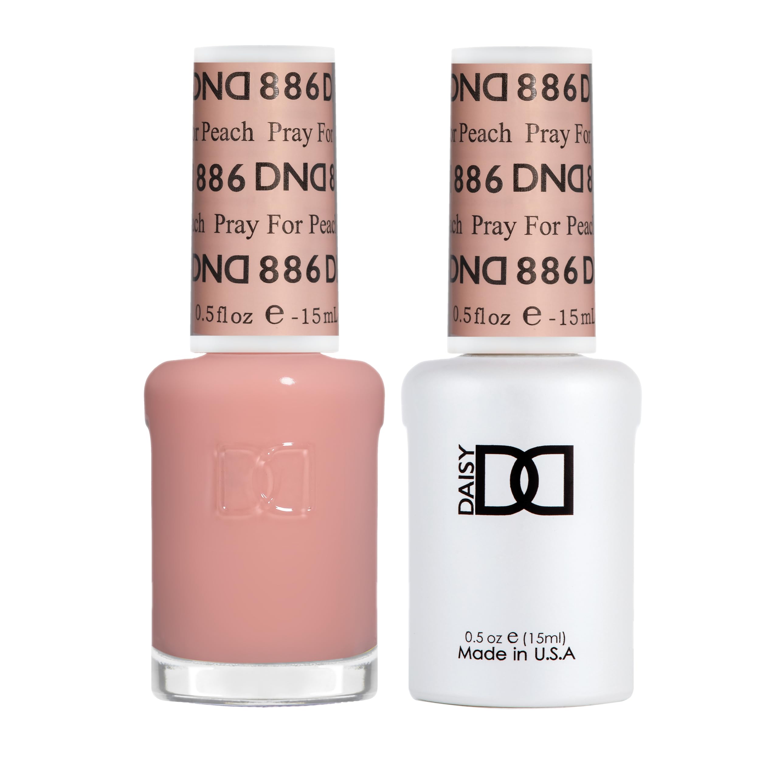 DAISY DND Pray For Peach Gel Polish Duo – 0.5 Fl Oz Gel & Lacquer (Chip-Free)