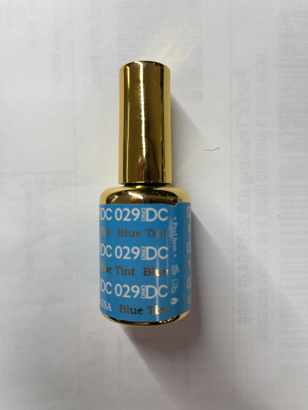 DAISY DND DC Gel Polish Set – Blue Collection, UV/LED Gel Polish & Air Dry Lacquer (029 Blue Tint) | 0.5 fl oz
