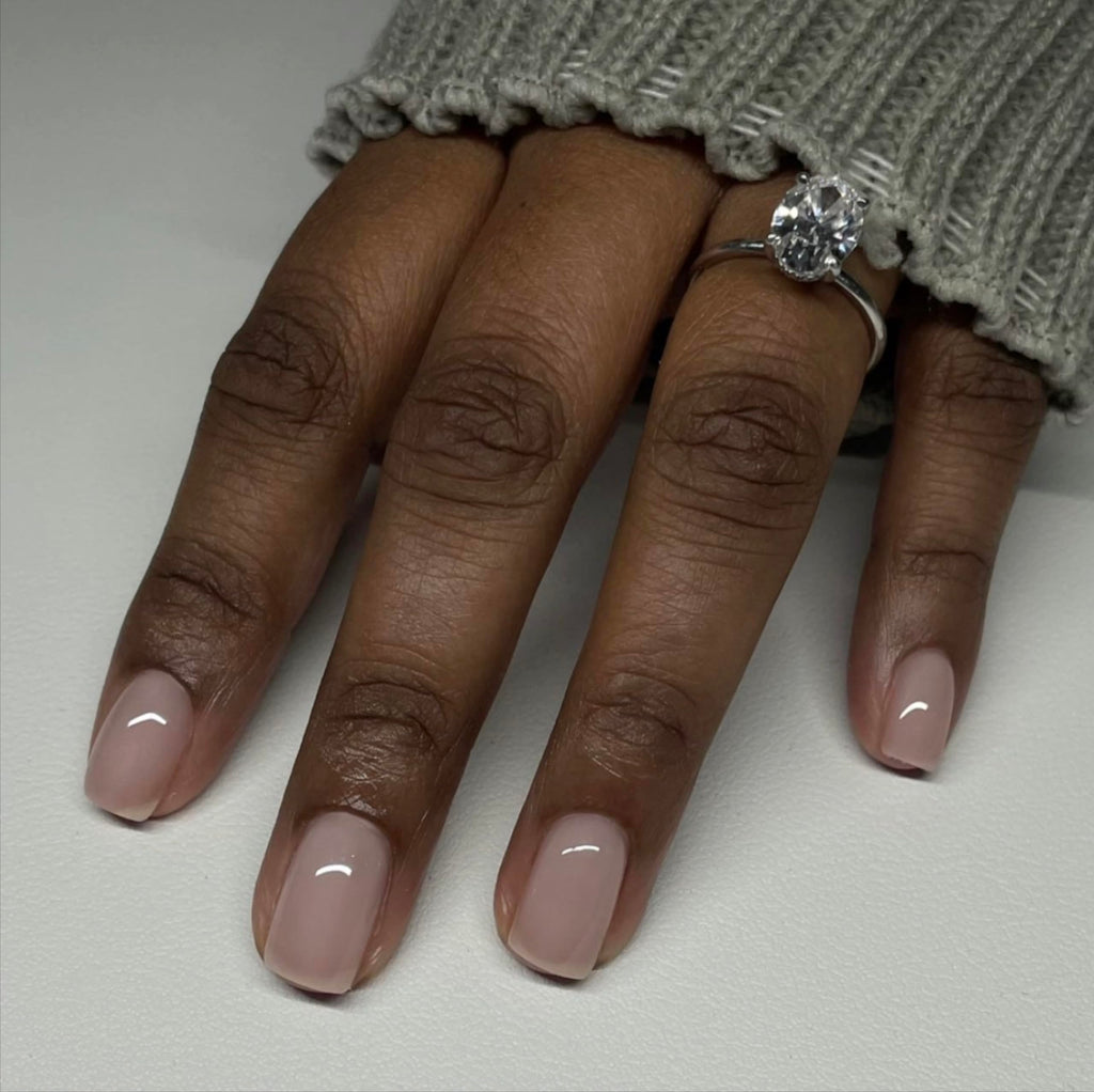 DAISY DND Gel Polish Set – Sheer Collection 867 Perfect Nude, UV/LED Gel Polish & Air Dry Lacquer Duo