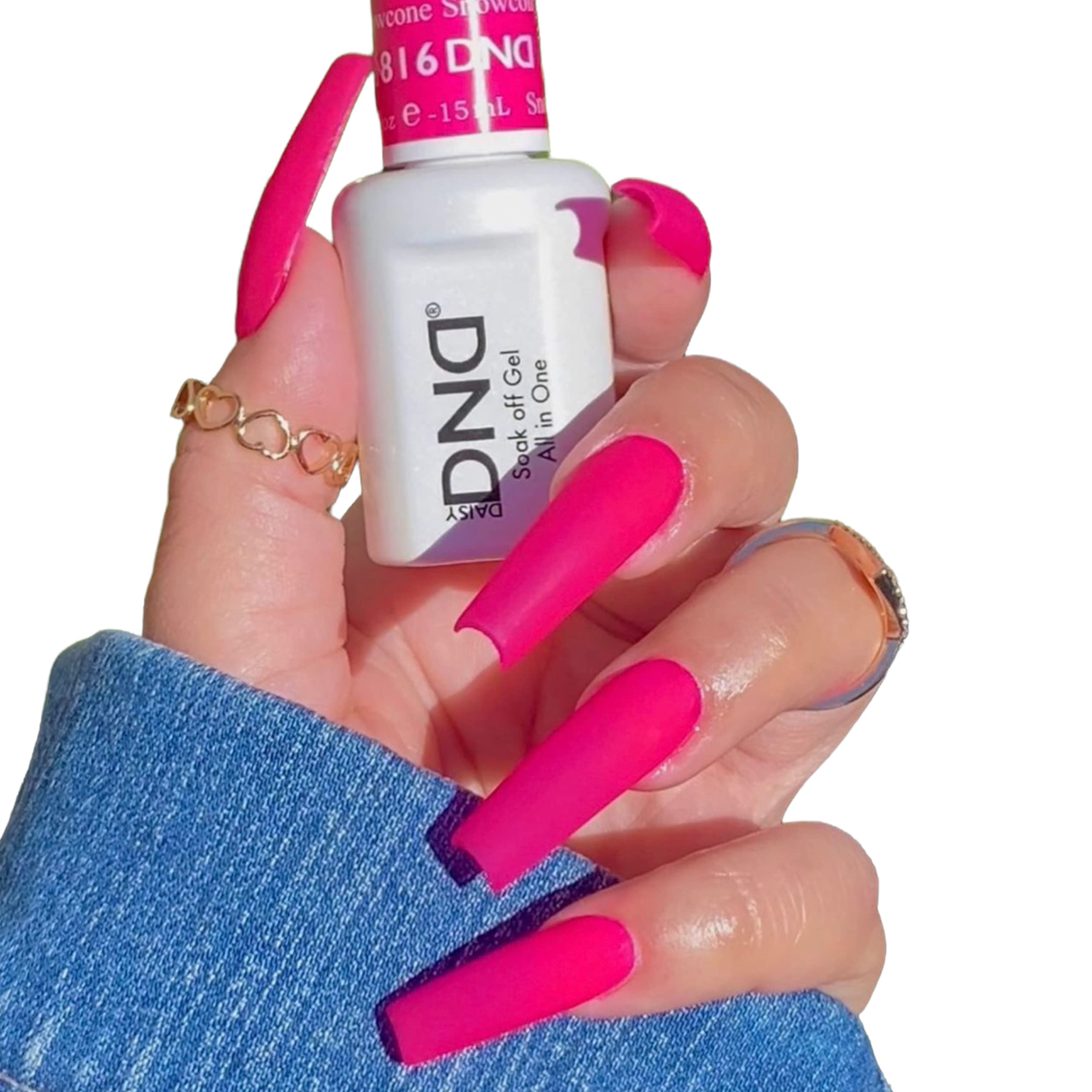 Daisy DND Gel Polish Set – Pink Collection Snowcone 816 (0.5 Fl Oz) Duo