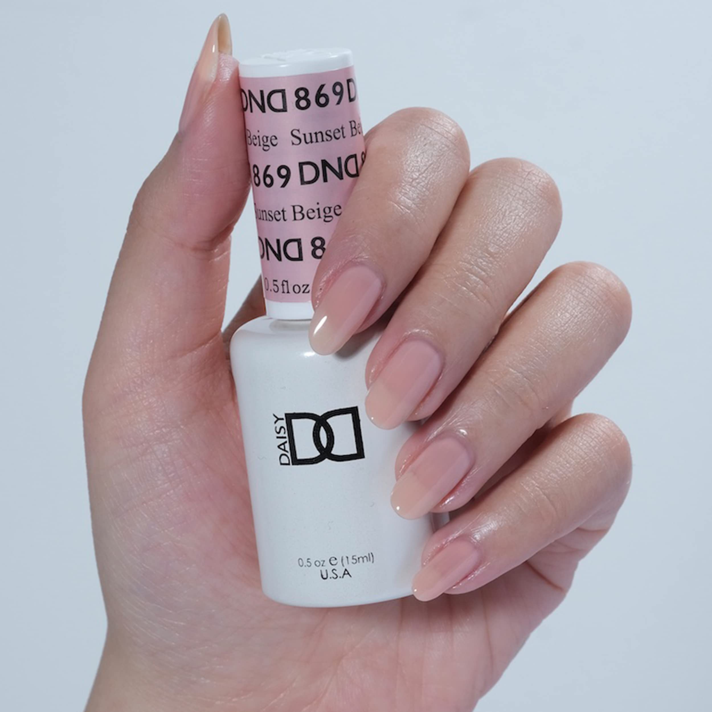Daisy DND Gel Polish Set Sunset Beige 869 | UV/LED Gel + Lacquer Duo