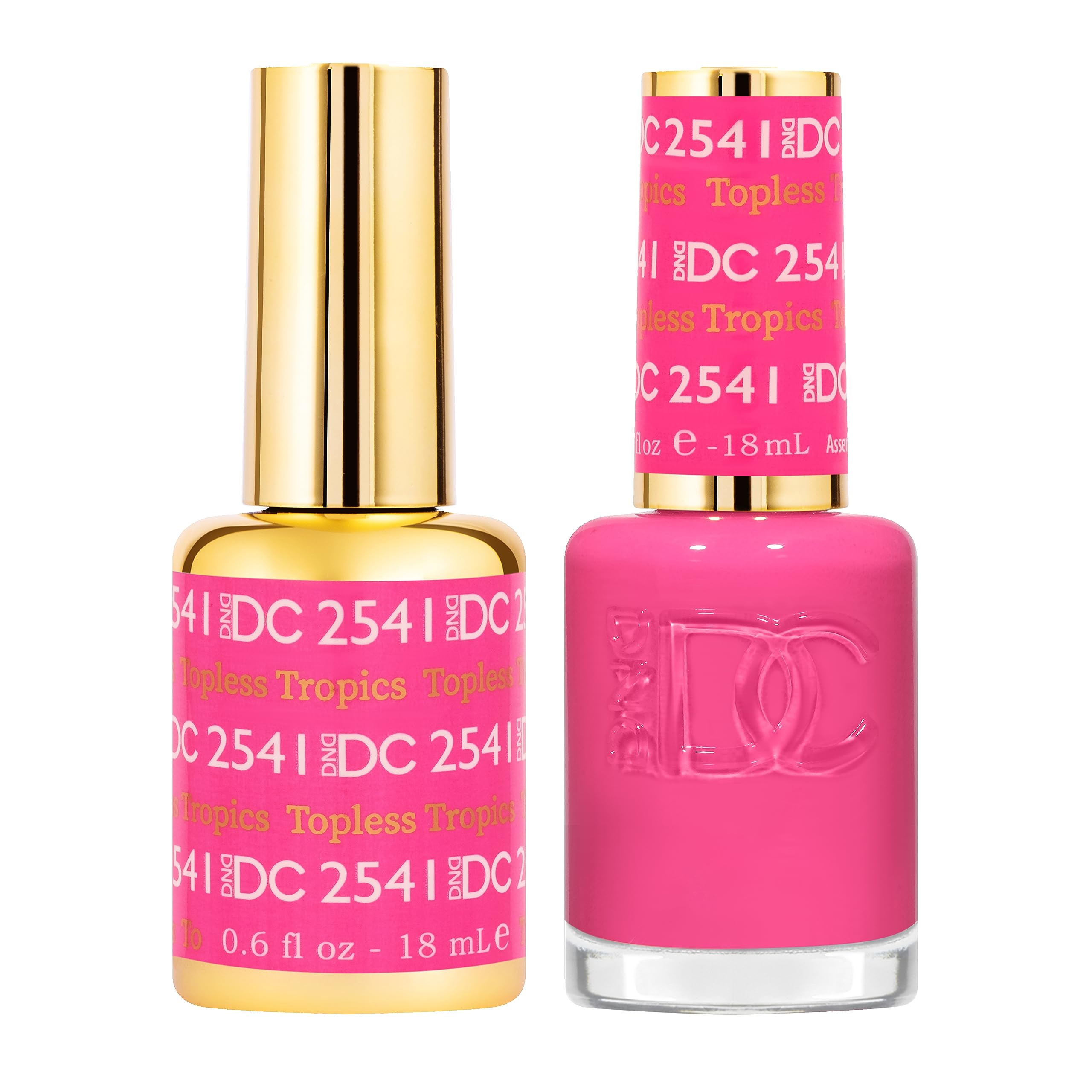DAISY DND DC Gel Polish Set – Free Spirit Collection Topless Tropics 2541, 0.5 Fl Oz