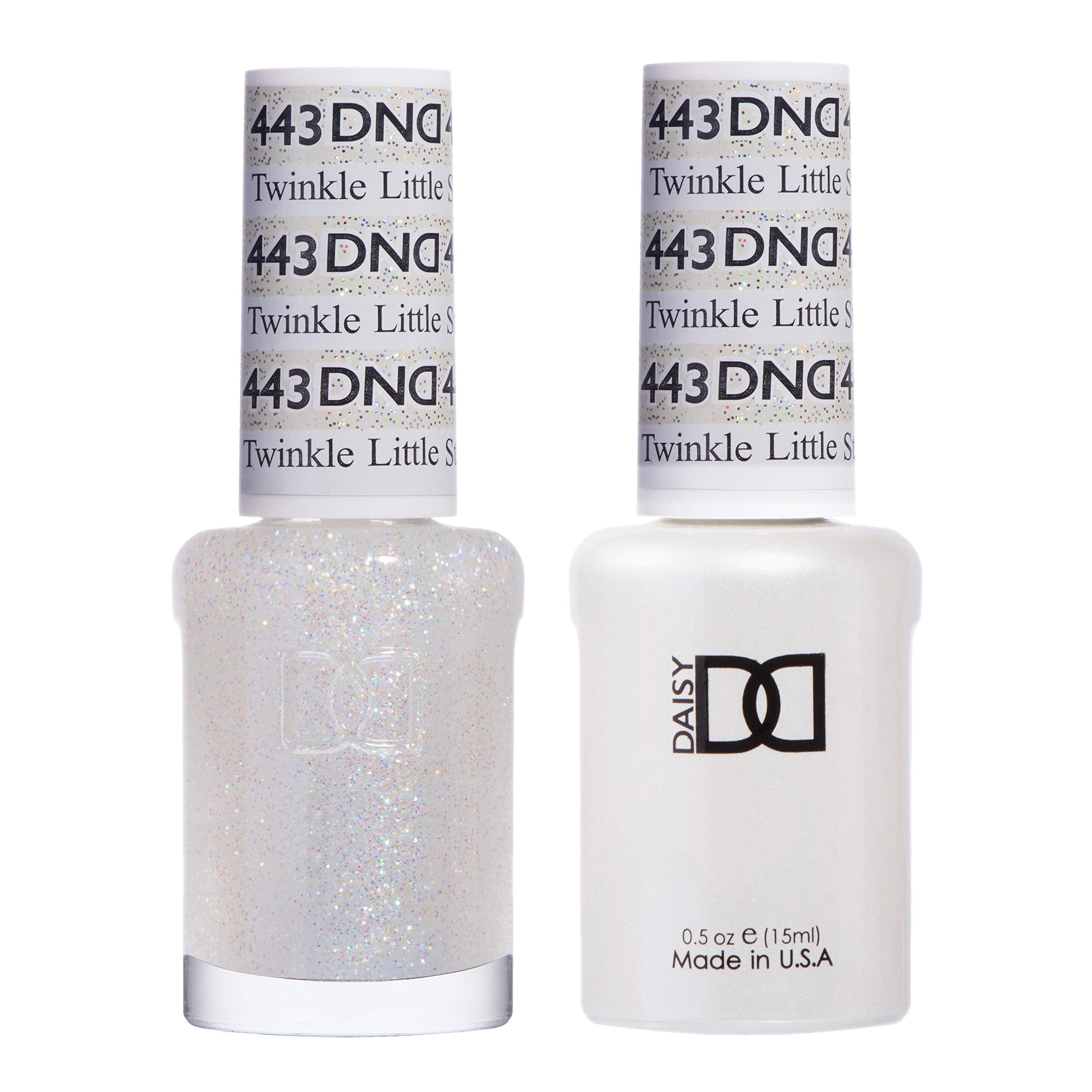 DAISY DND Gel Polish Set – Twinkle Little Star #443 Glitter Duo (0.5 fl oz)