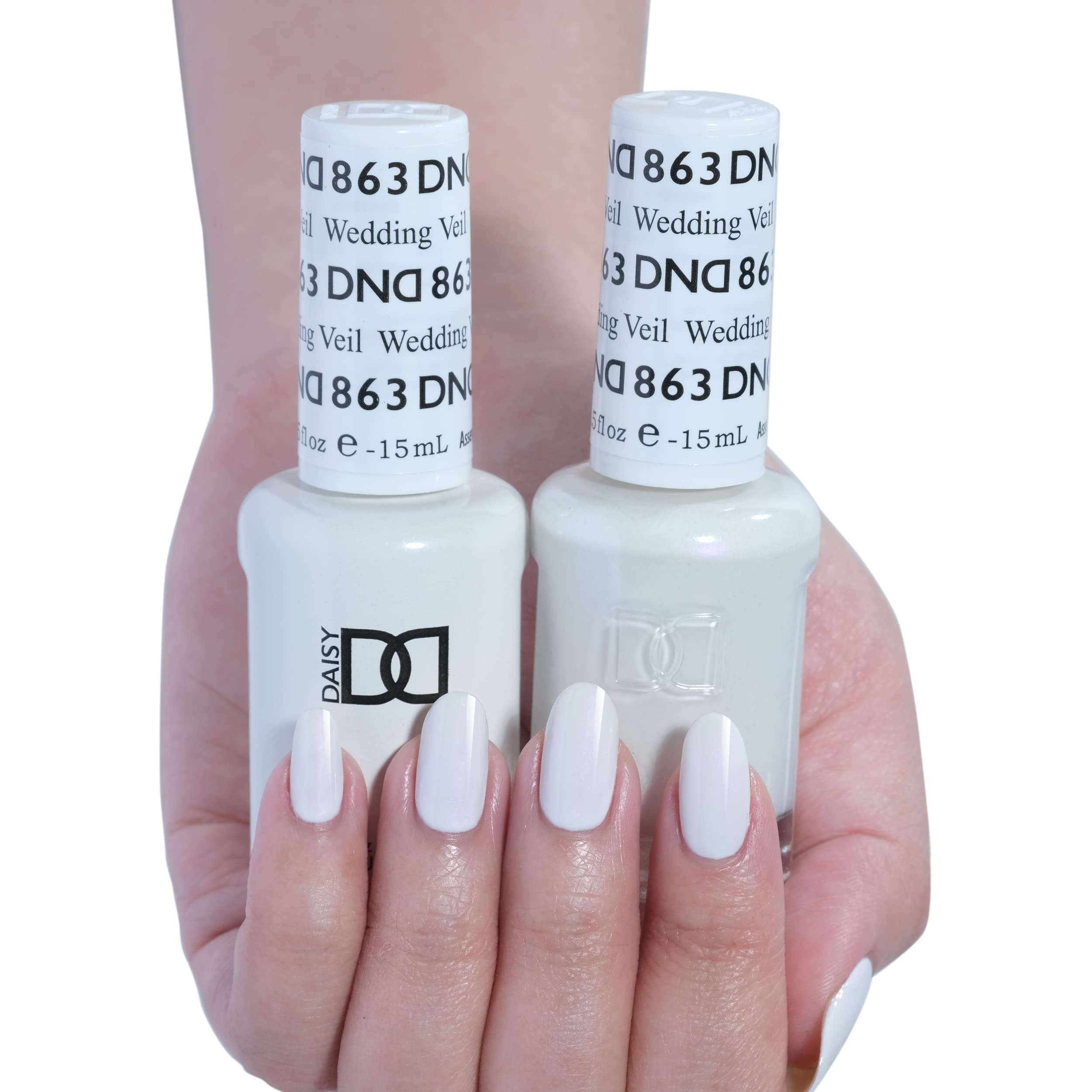 DAISY DND Gel Polish Set – Sheer Collection 863 Wedding Veil Duo (0.5 fl oz each)