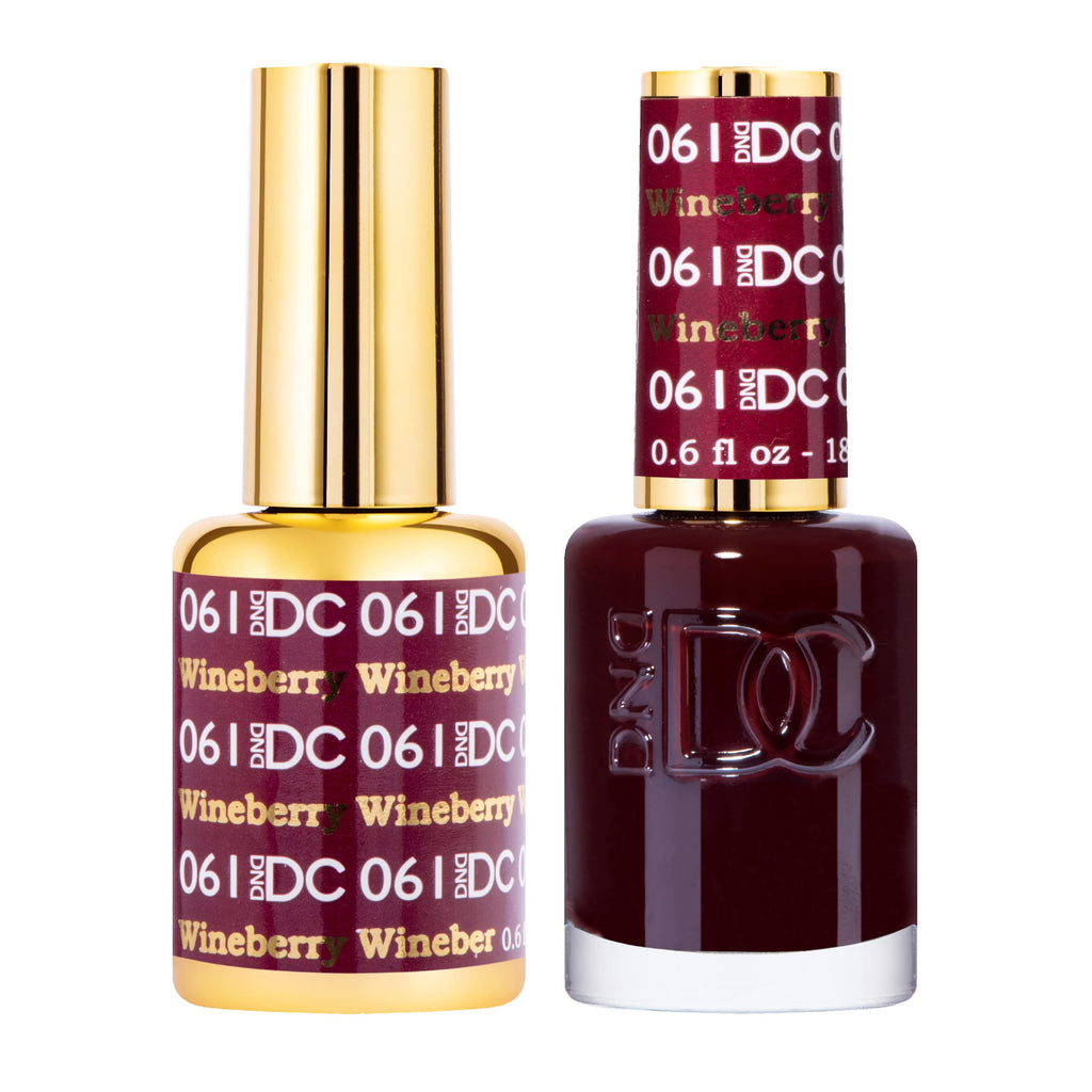 DAISY DND DND DC Gel Polish Set: Wineberry Red Collection (0.5 fl oz) – Chip-Free Duo