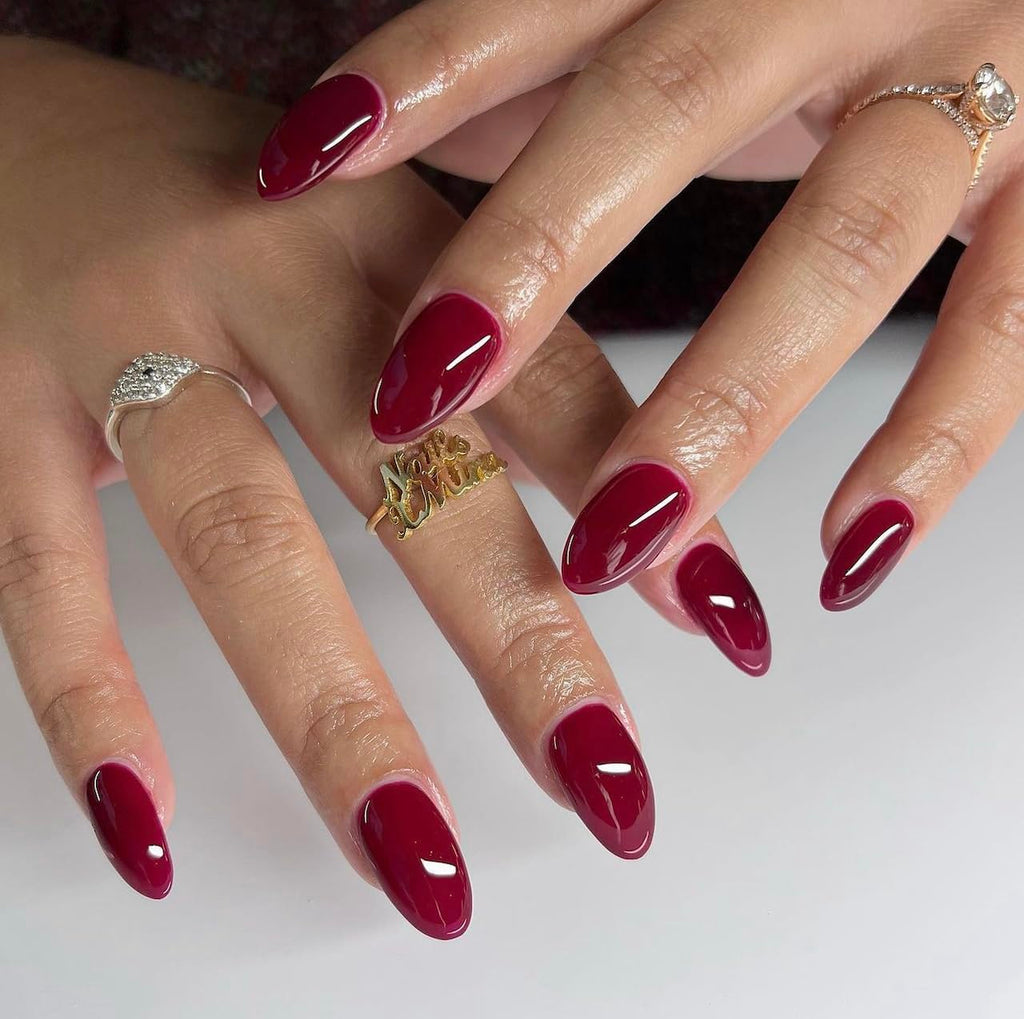 DAISY DND DND DC Gel Polish Set: Wineberry Red Collection (0.5 fl oz) – Chip-Free Duo