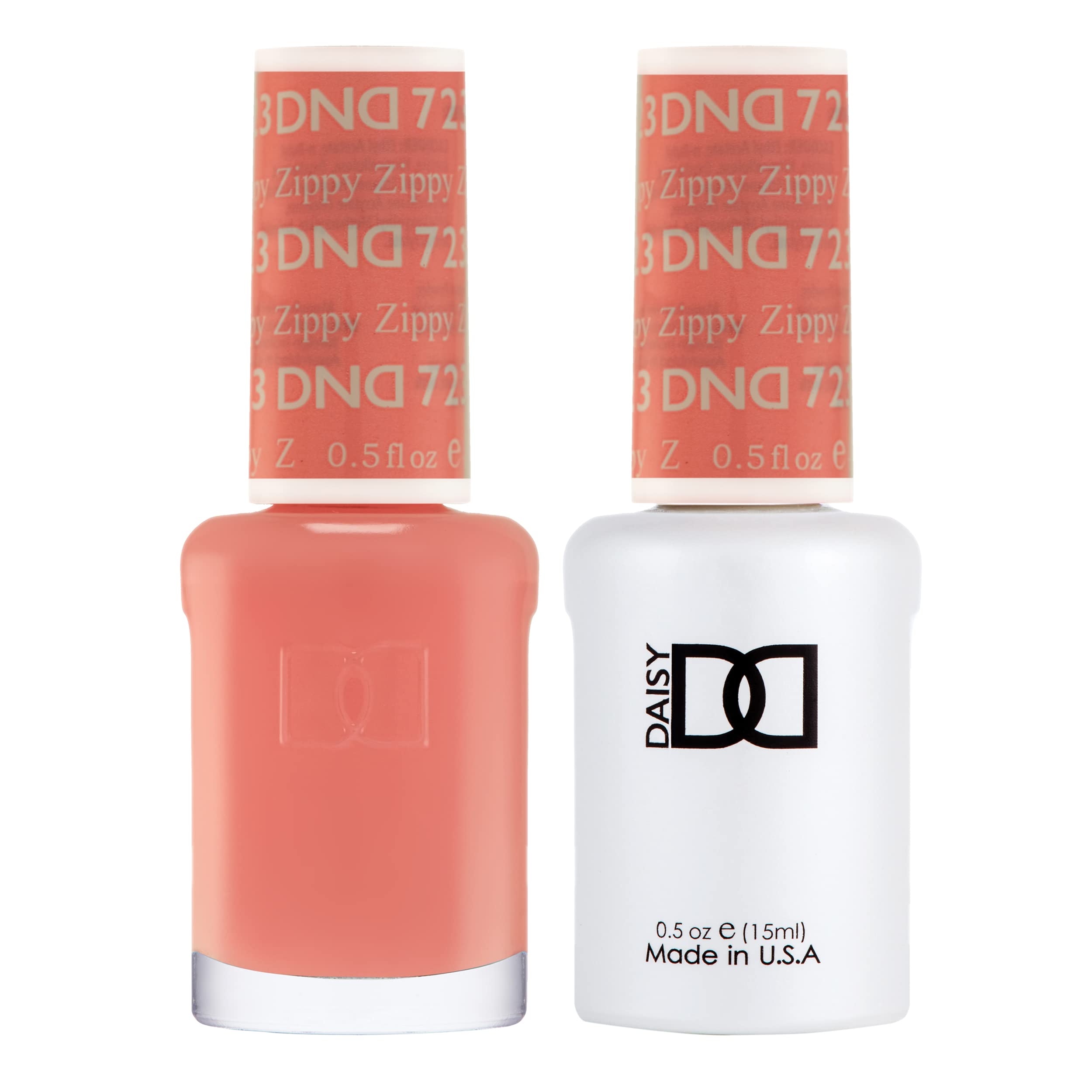 Daisy DND Gel Polish Set – Pink Collection Zippy #723 (0.5 Fl Oz) | Gel Polish & Air-Dry Lacquer Duo