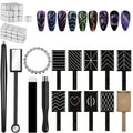 DAIXIANGER 73-Piece Cat Eye Nail Magnet Set – Multi-Shape Gel Nail Art Tools
