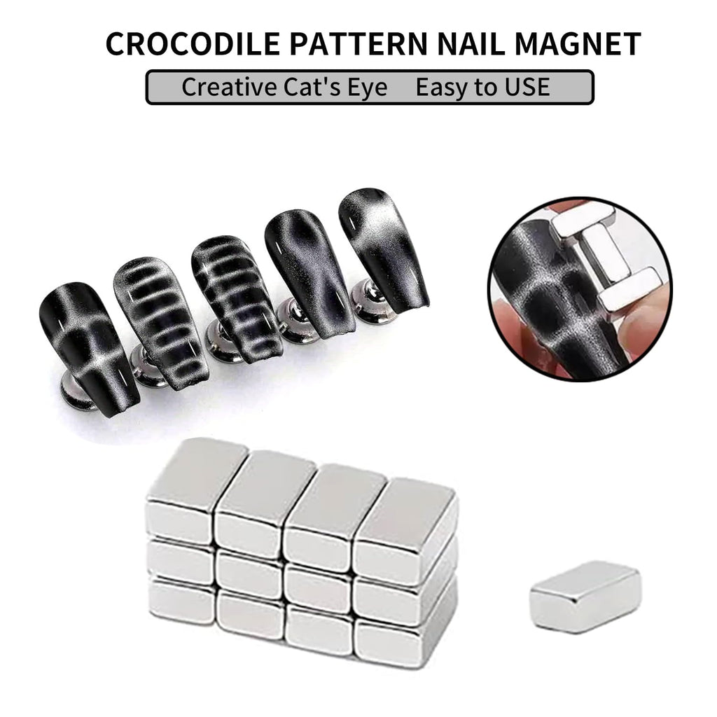 DAIXIANGER 73-Piece Cat Eye Nail Magnet Set – Multi-Shape Gel Nail Art Tools