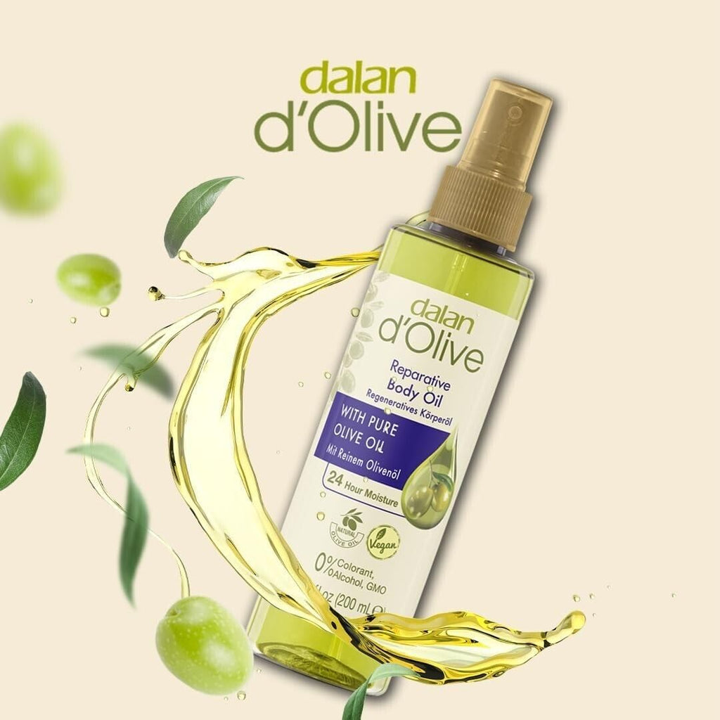 Dalan d'Olive Olive Oil Body Oil | Nourishing Olive & Sesame Oil for Skin