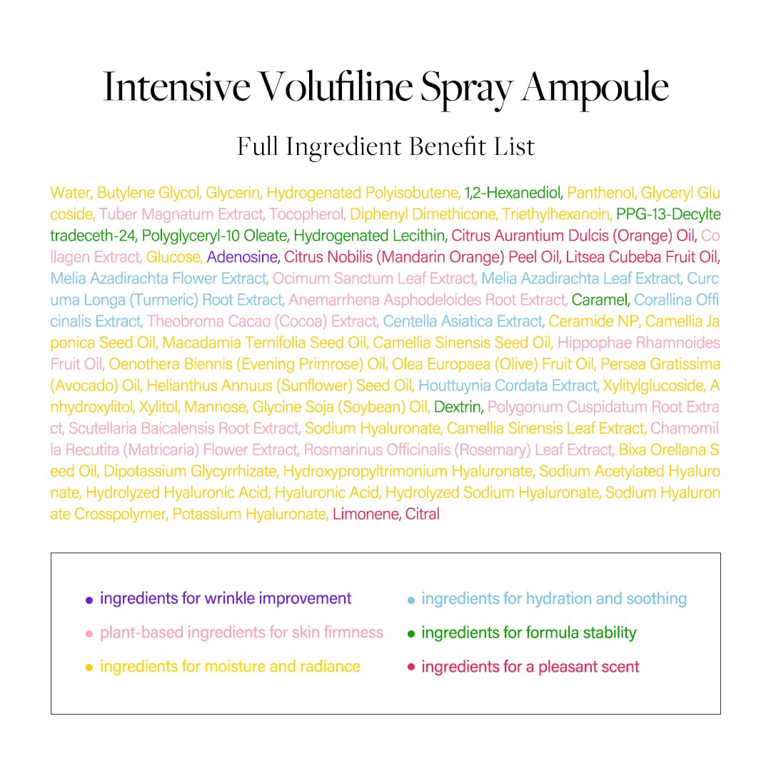 d'alba Piedmont Intensive Vegan Volufiline Spray Ampoule – Skin Firming & Elasticity (50,000ppm)