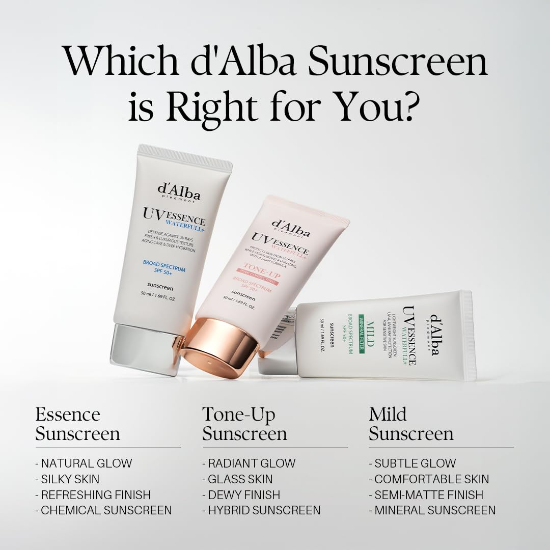 d'alba Piedmont Waterfull Mild Sunscreen SPF 50+ | Mineral, Vegan, Non-Nano