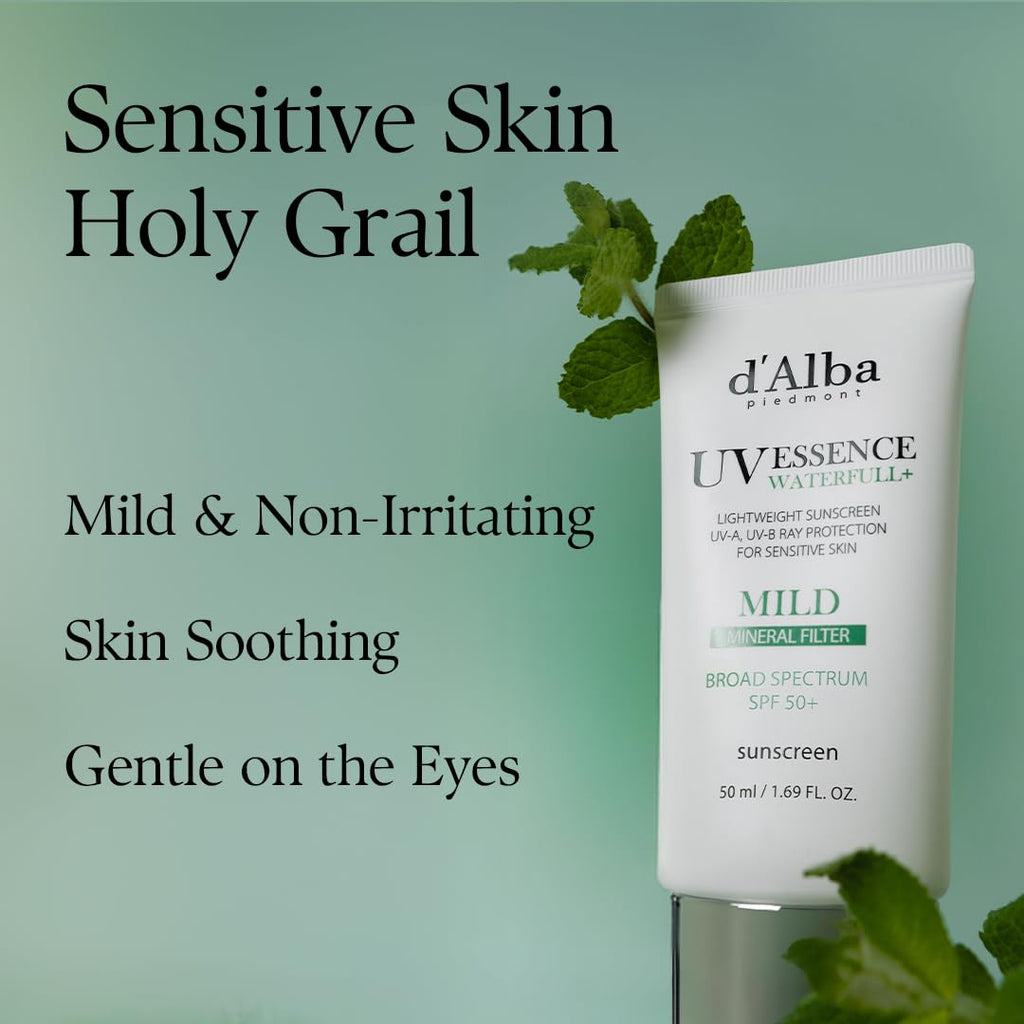 d'alba Piedmont Waterfull Mild Sunscreen SPF 50+ | Mineral, Vegan, Non-Nano