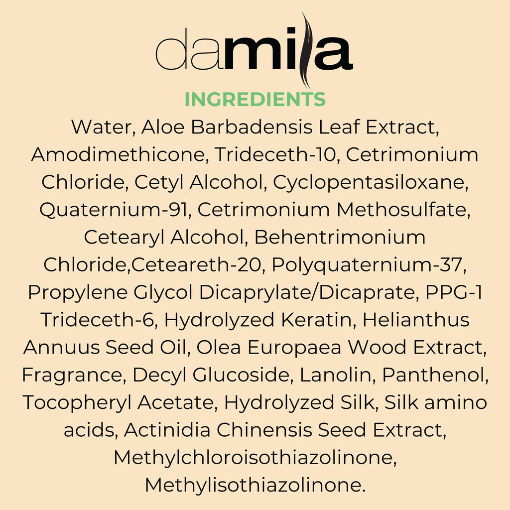 Damila Salt & Sulfate Free Shampoo & Conditioner for Keratin & Color-Treated Hair – 33.8 oz