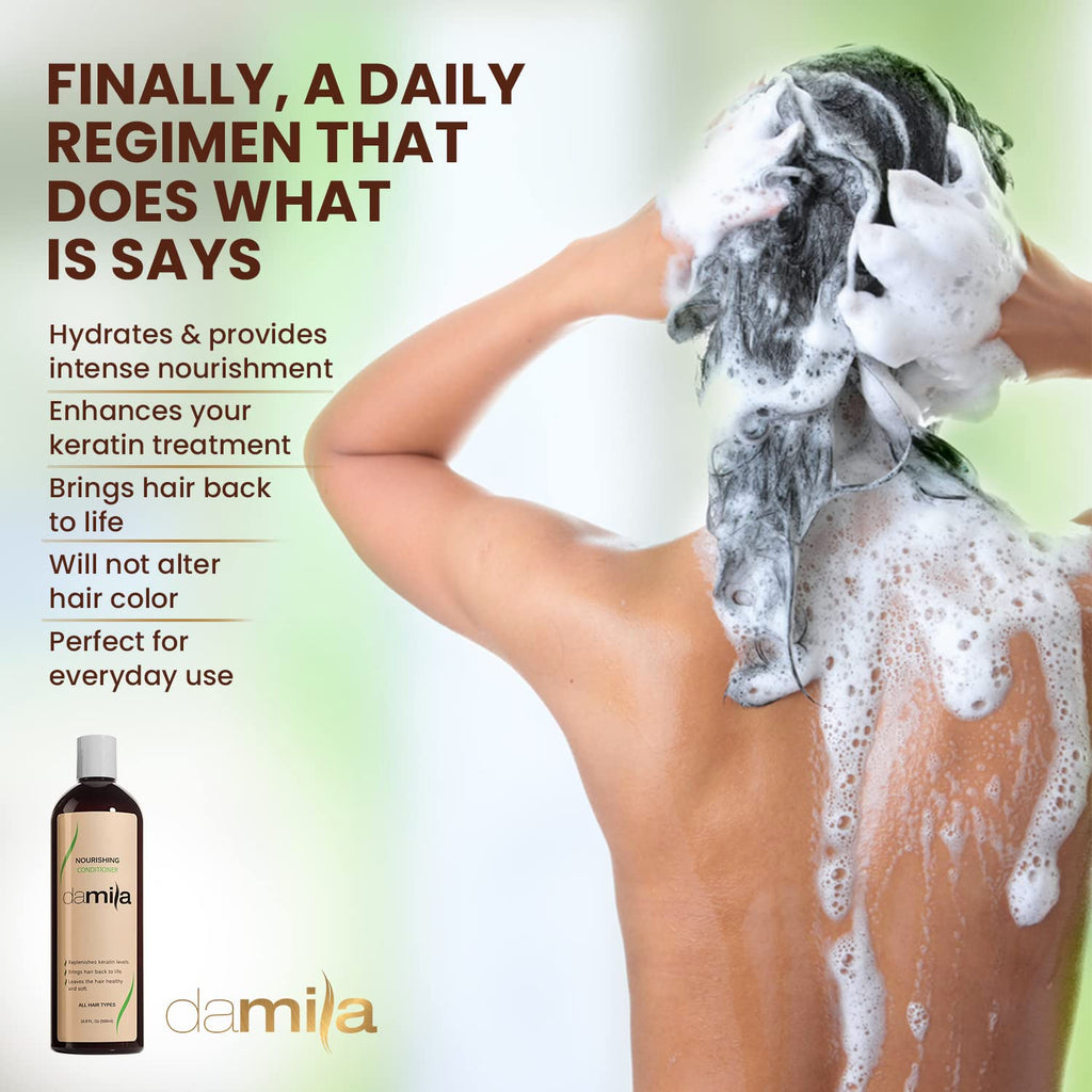 Damila Nourishing Conditioner with Keratin & Aloe Vera — Hydration for Damaged Hair