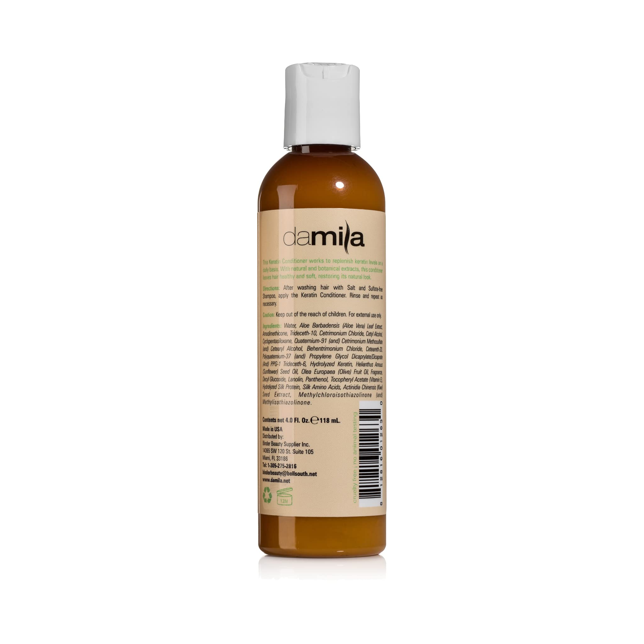 Damila Nourishing Conditioner with Keratin & Aloe Vera — Hydration for Damaged Hair