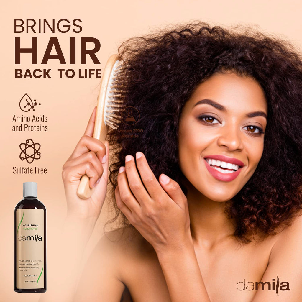 Damila Nourishing Conditioner with Keratin & Aloe Vera — Hydration for Damaged Hair