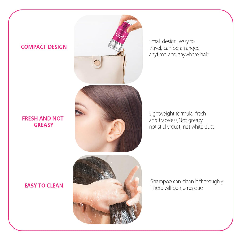 DAN Technology Hair Wax Stick for Women – Smoothing Flyaways & Frizz Control (2.7 oz)