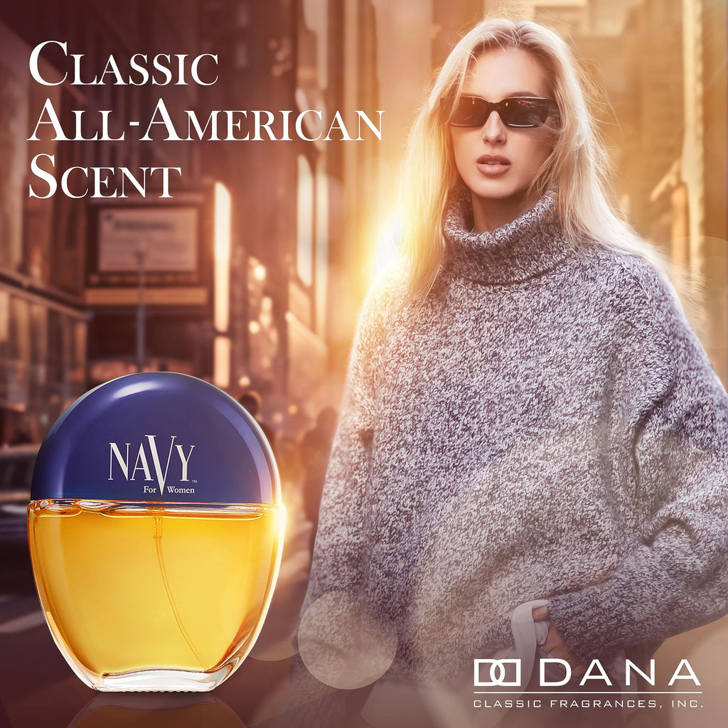 Dana Navy Cologne Spray for Women – 1.5 oz | Fresh White Floral Perfume