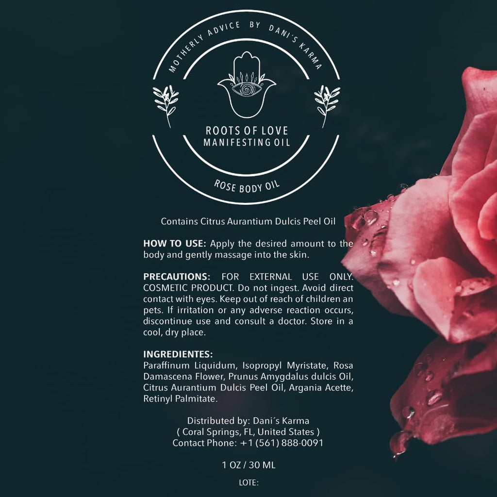 Dani's Karma Motherly Advice: Roots of Love Manifesting Oil