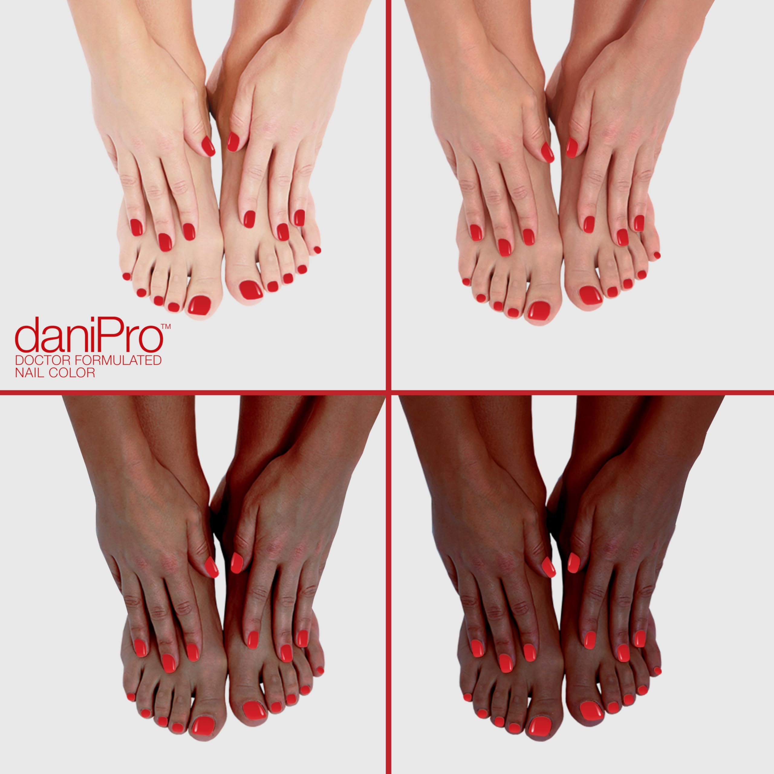 daniPro Doctor Formulated Nail Polish – First Kiss Red (0.5 oz)