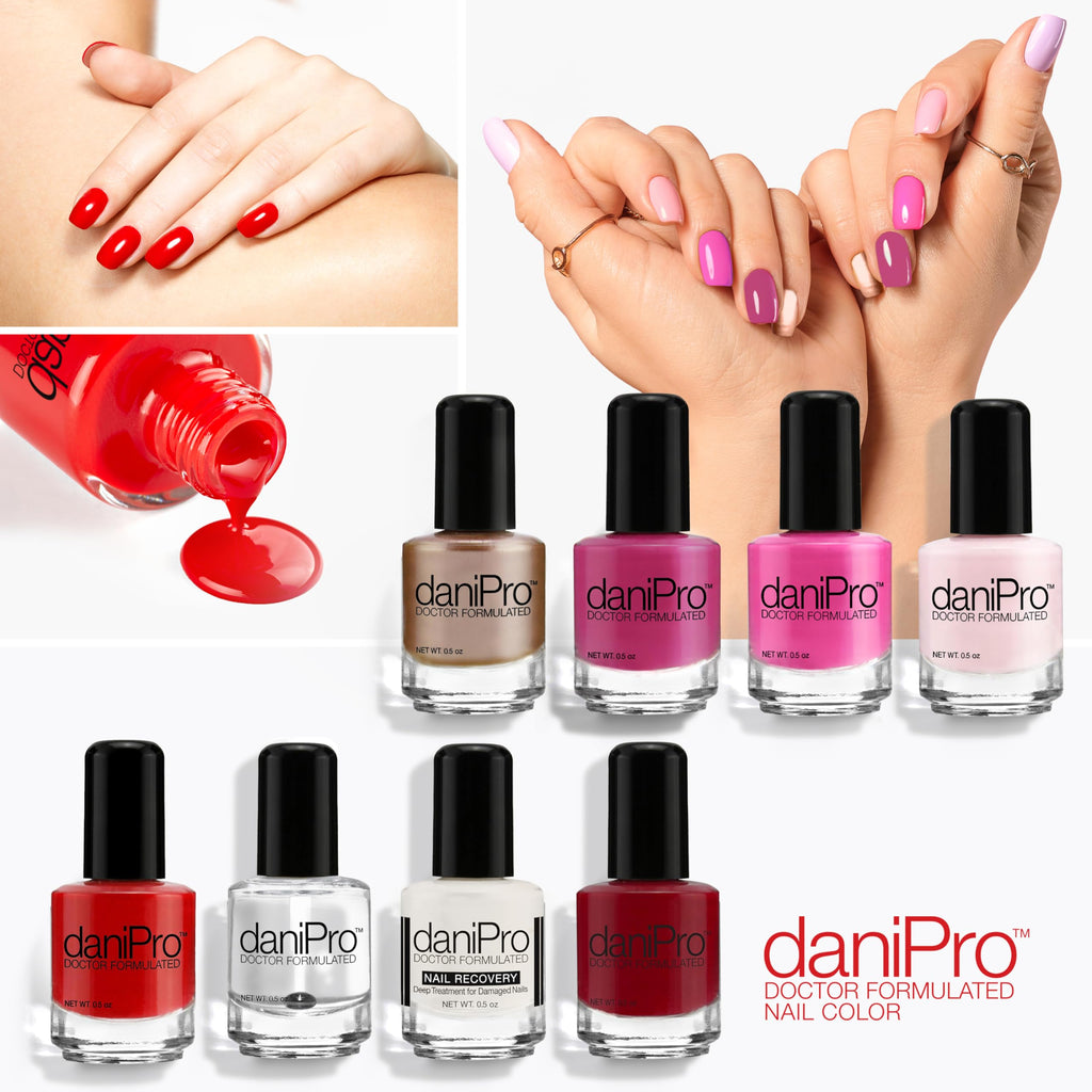 daniPro Doctor Formulated Nail Polish – First Kiss Red (0.5 oz)