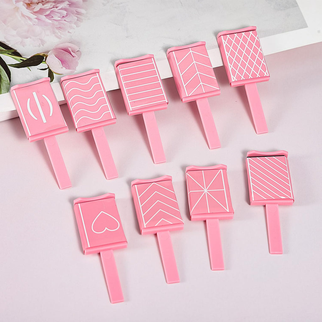 DANNEASY 15pcs Cat Eye Nail Magnet Set – Pink Wand for Gel Polish Nails