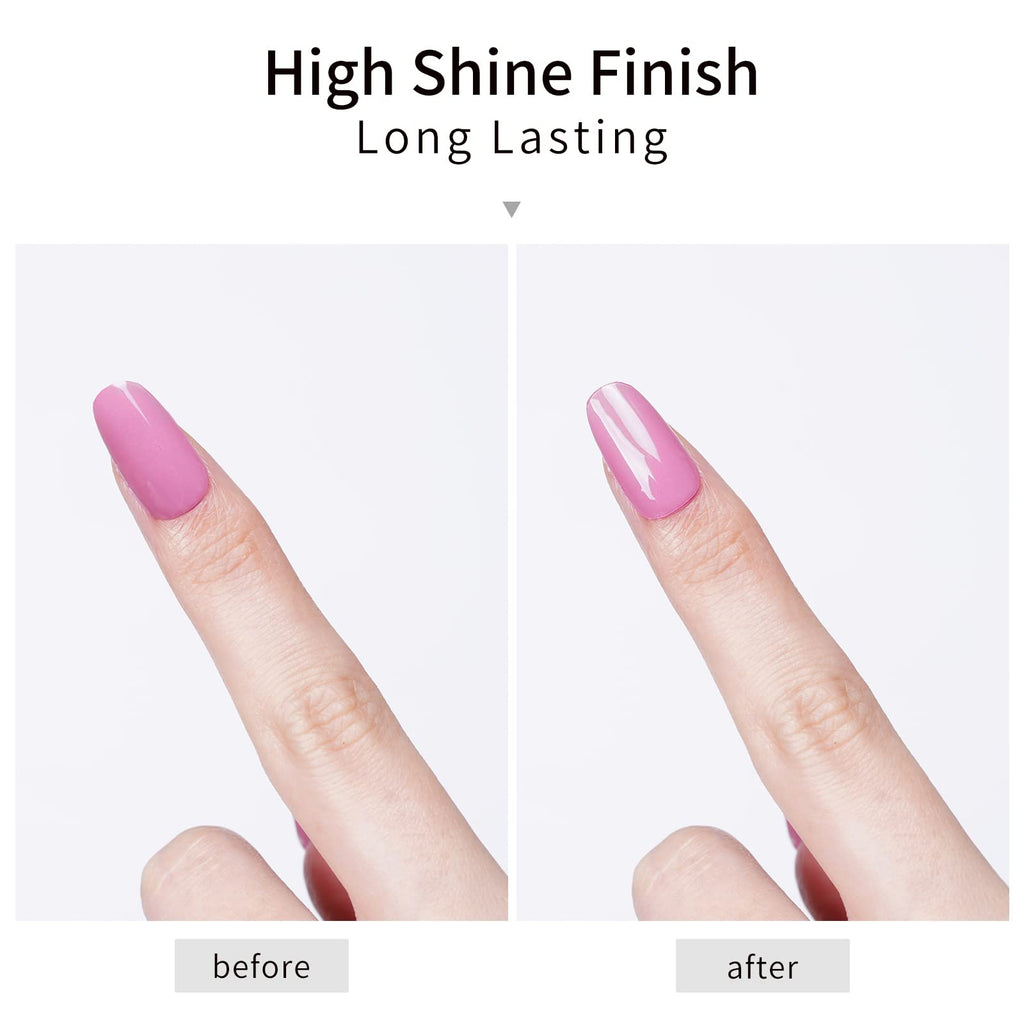 DANNI & TONI 8ml Glossy Gel Top Coat – High Shine, Long-Lasting Finish (UV/LED)