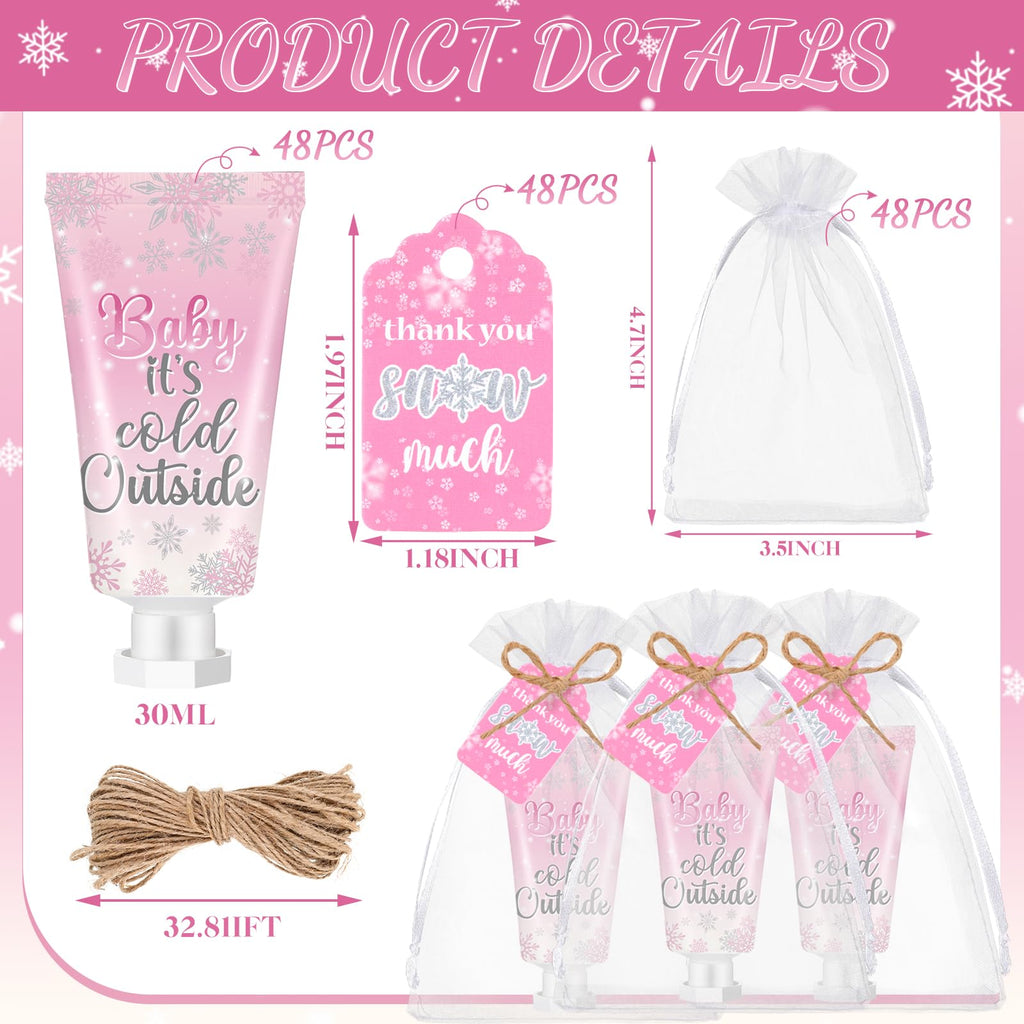 Dansib 48-Set Baby Shower Hand Cream Gift Set | Bulk Travel-Size Favors