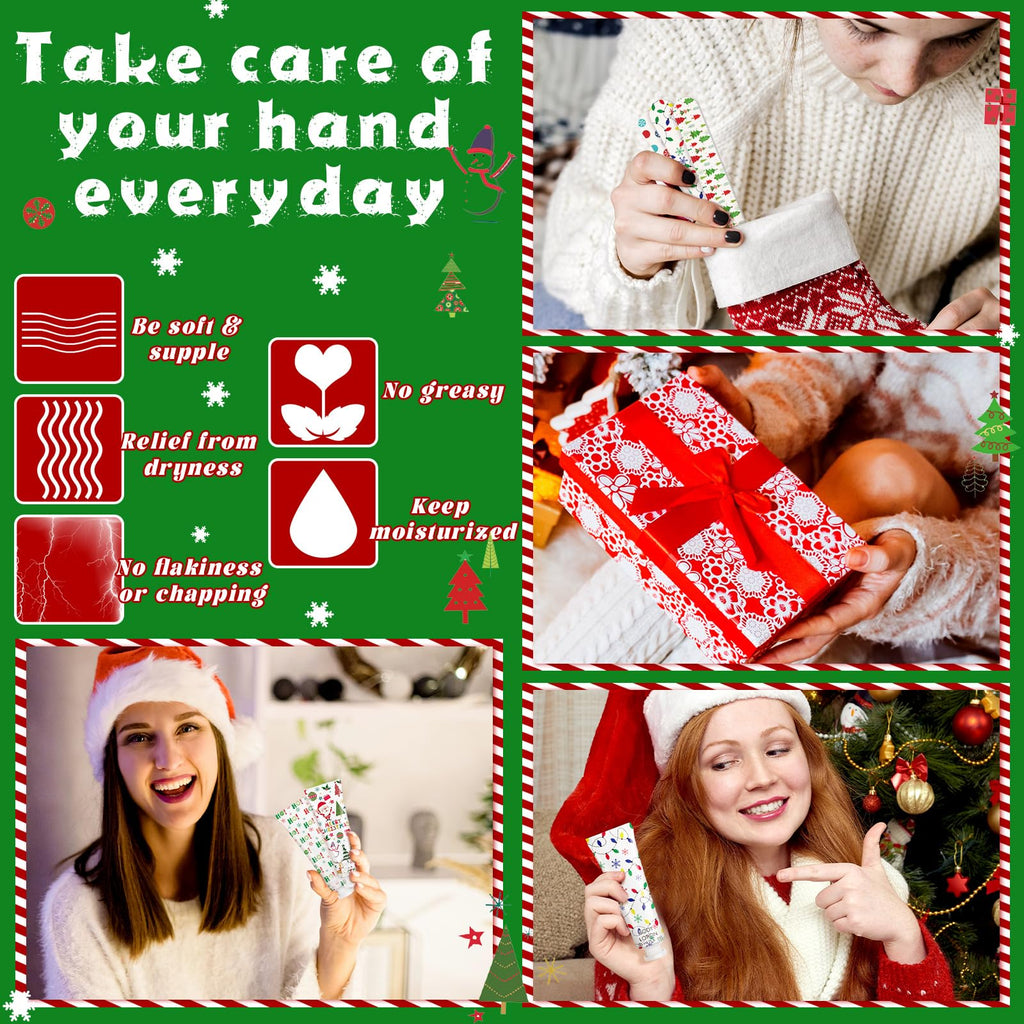 Dansib 36-Set Christmas Party Favors: Hand Cream, Body Lotion, Lip Balm Gift Set for Coworkers & Guests