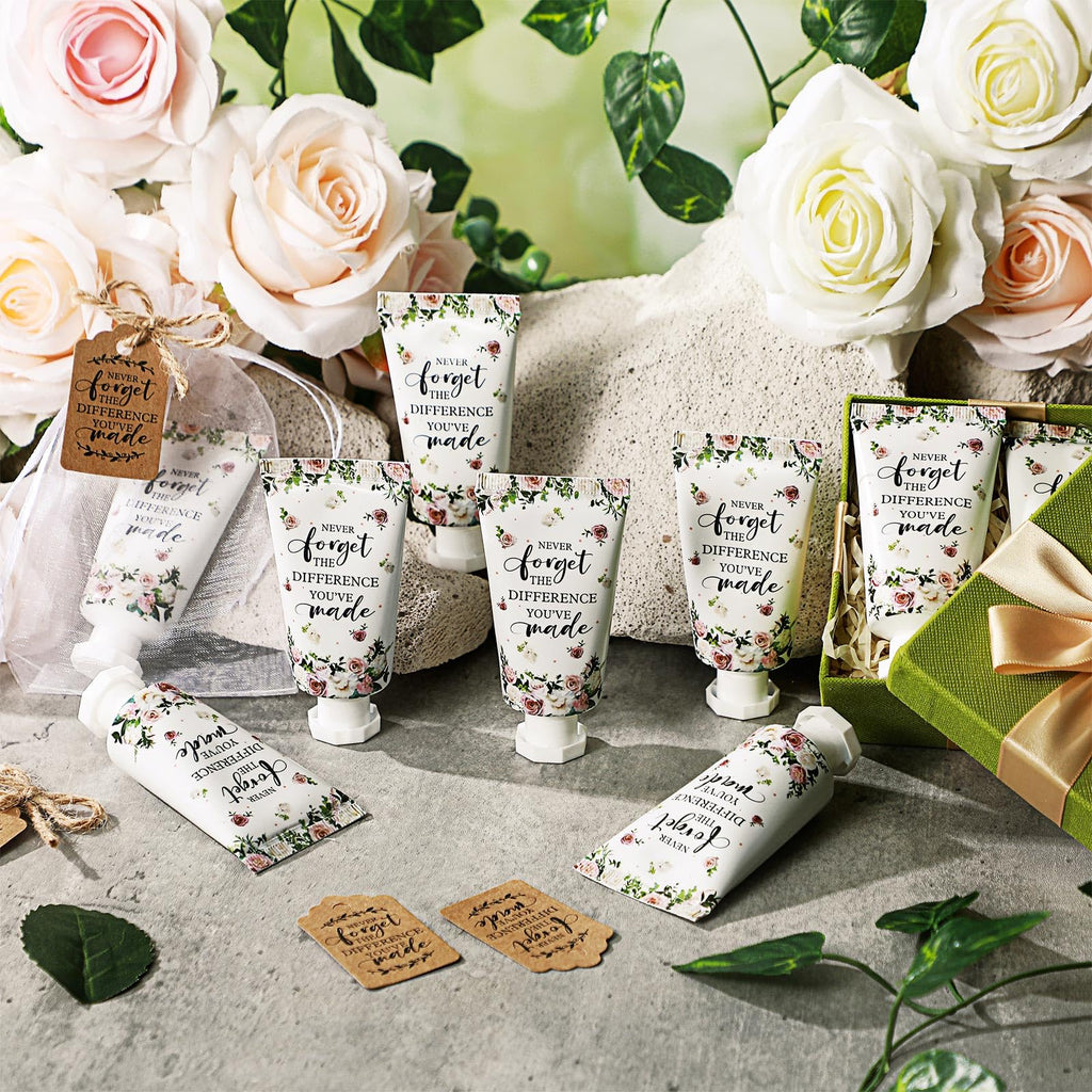 Dansib 48-Count Hand Cream Gift Set – Employee Appreciation Gifts, Elegant Pink Rose Design