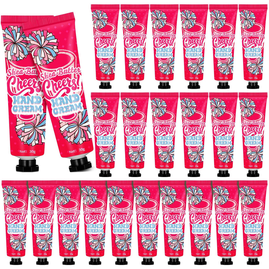 Dansib 24-Pcs Cheer Team Hand Cream Gift Set | Pink, Travel-Size Lotion for Gym Bags