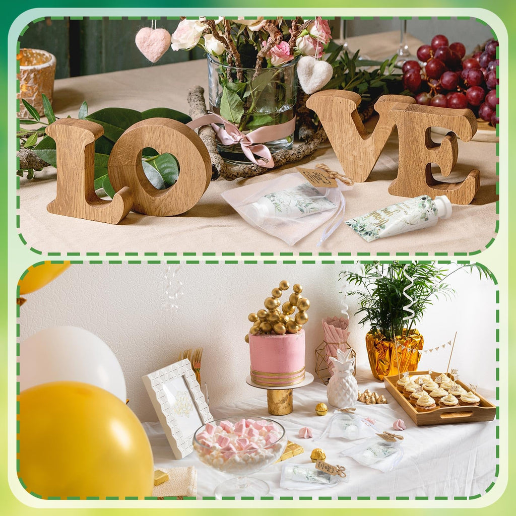 Dansib 48-Set Baby Shower Hand Cream Gift – Eucalyptus Leaves Design