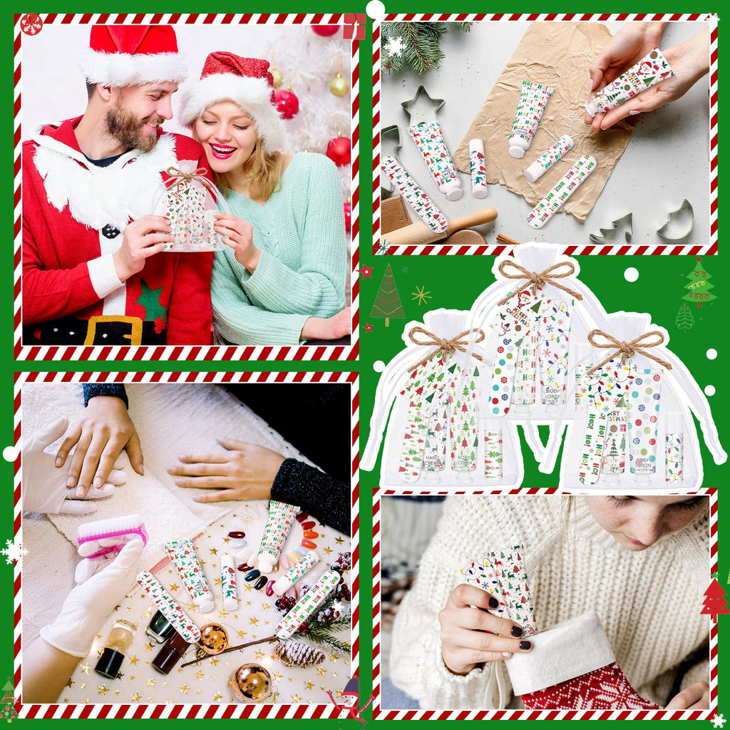 Dansib 72-Piece Christmas Gift Set for Party Favors – Hand Cream, Body Lotion, Lip Balm, Nail File & Stocking Stuffers