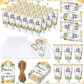 Dansib 48-Set Baby Shower Hand Cream Gift Pack – Elegant Eucalyptus Design, 48 Mini Hand Lotions for Guests
