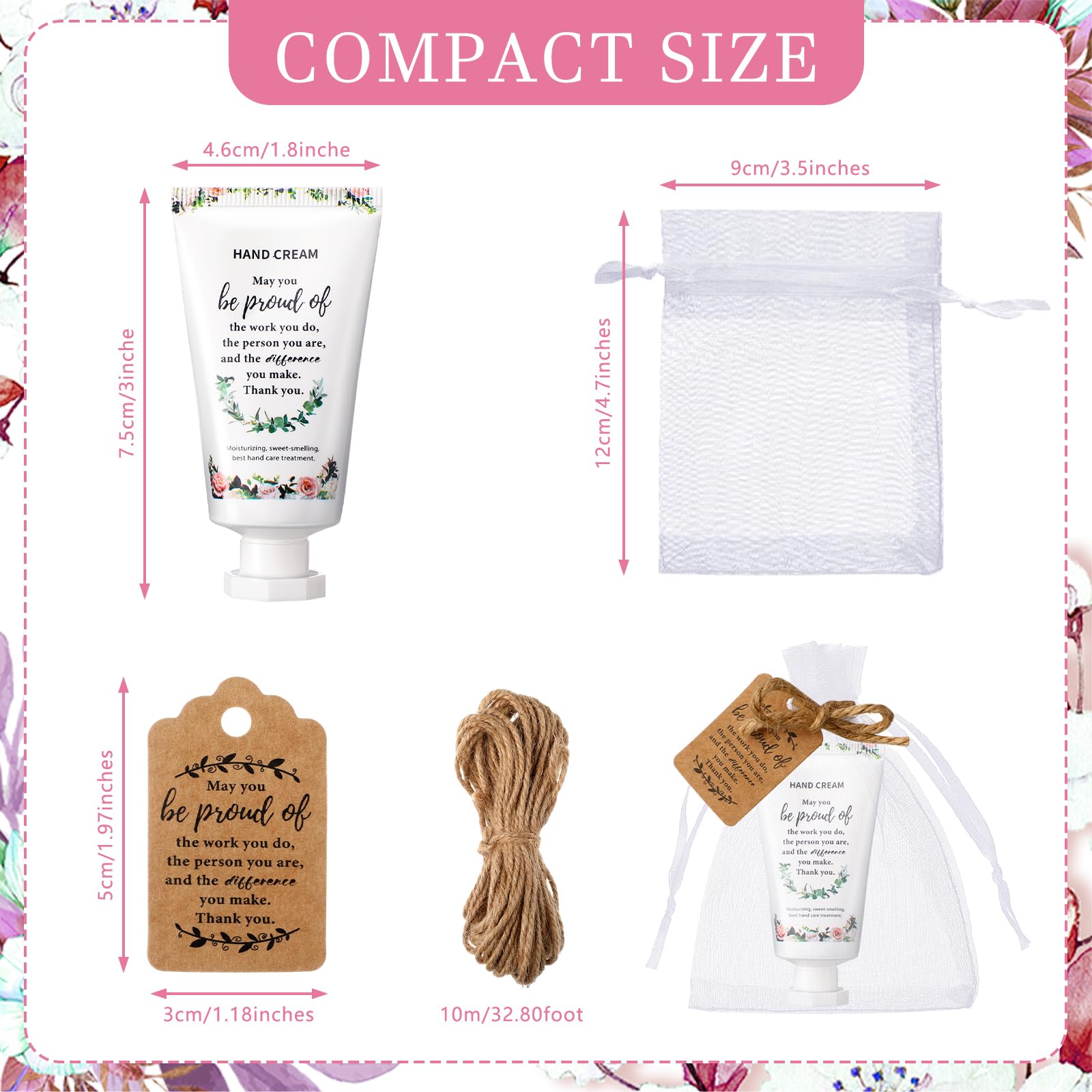 Dansib 24-Set Hand Cream Gift Box – Gratitude Theme Travel Size Moisturizers