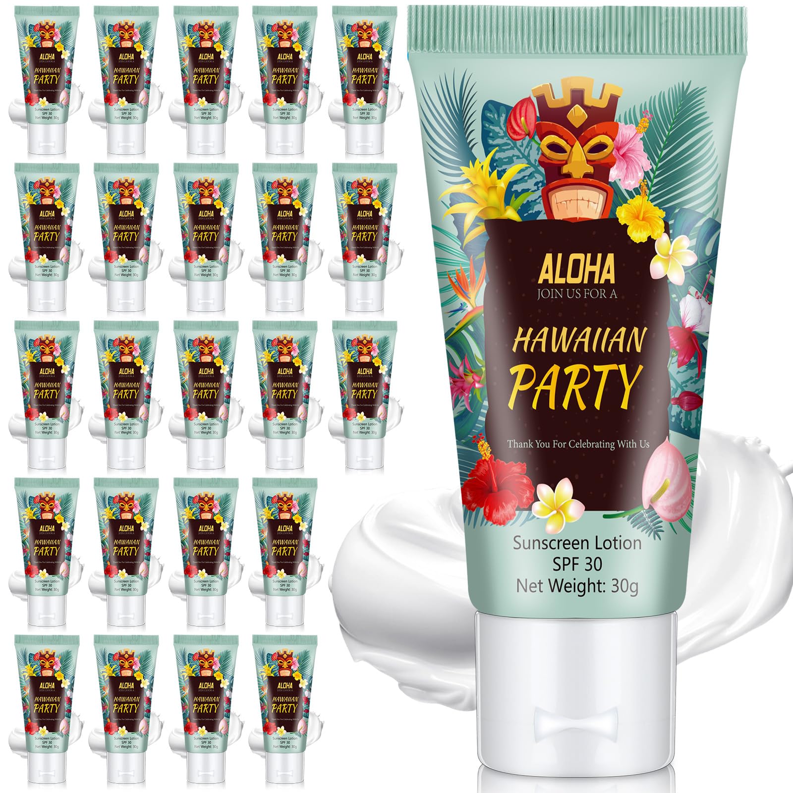 Dansib 24-Pack Mini Sunscreen – 1oz SPF 30 for Weddings