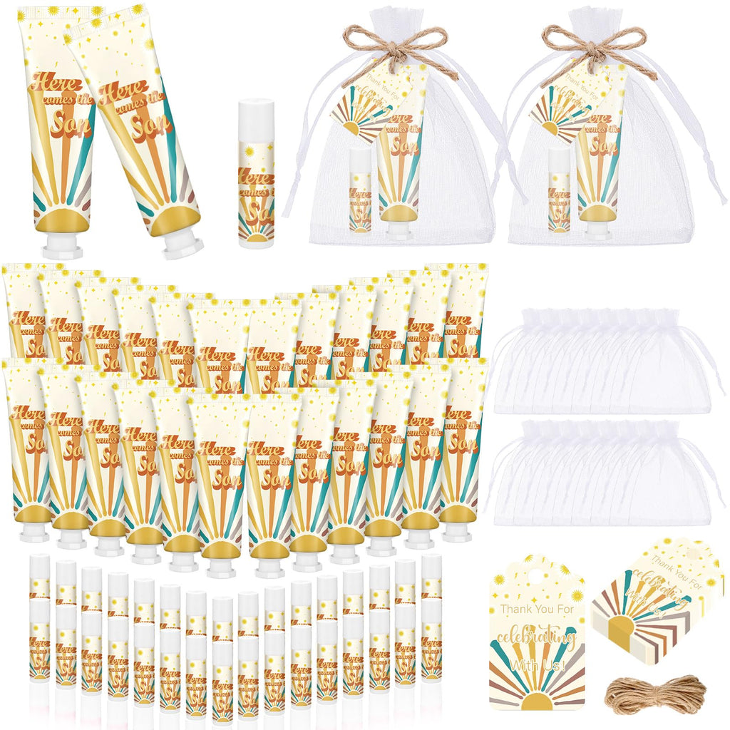 Dansib Here Comes The Sun Hand Cream & Lip Balm Gift Set – 24 Party Favors