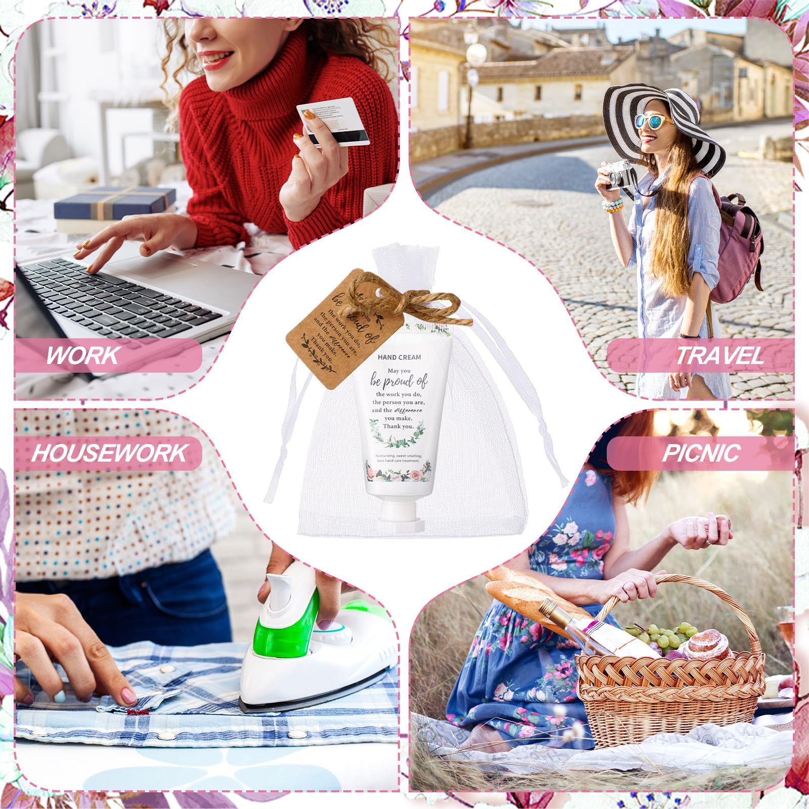 Dansib 48-Set Employee Appreciation Gift Collection – Mini Hand Creams for Team Gifts