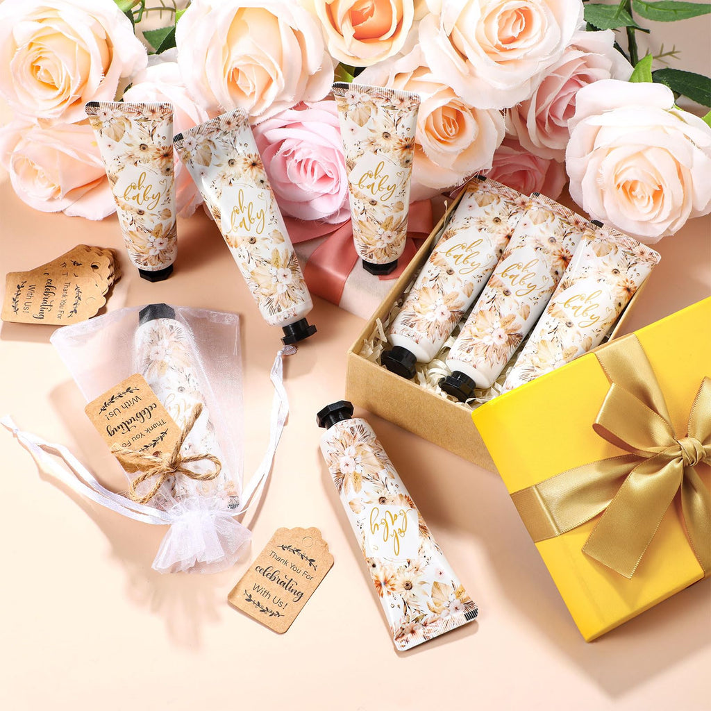 Dansib 48-Set Baby Shower Hand Cream Gift Set | Boho Guest Favors, 30ml Travel Size