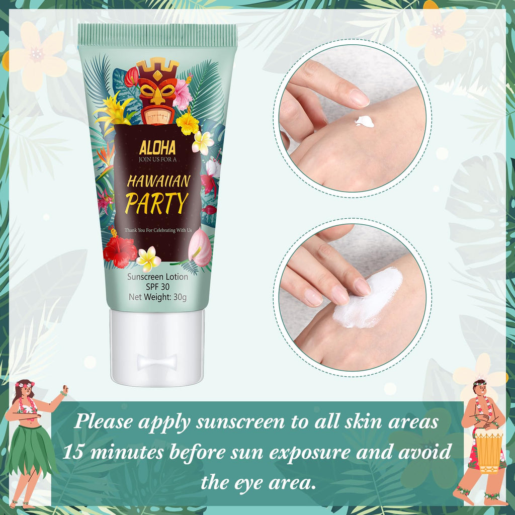 Dansib 24-Pack Mini Sunscreen – 1oz SPF 30 for Weddings