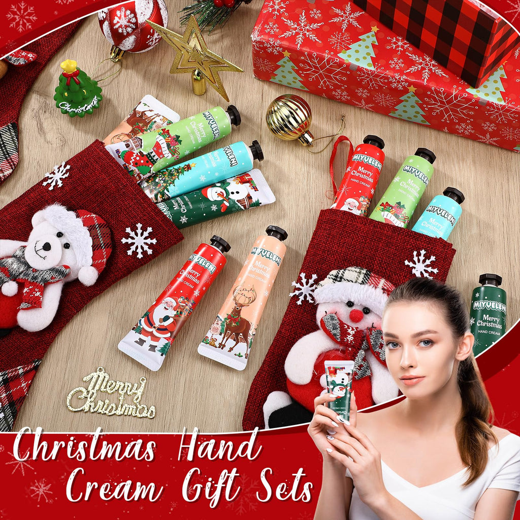 Dansib 12-Pcs Christmas Hand Cream Gift Set | Moisturizing Hand Lotions | Travel Size Holiday Gift