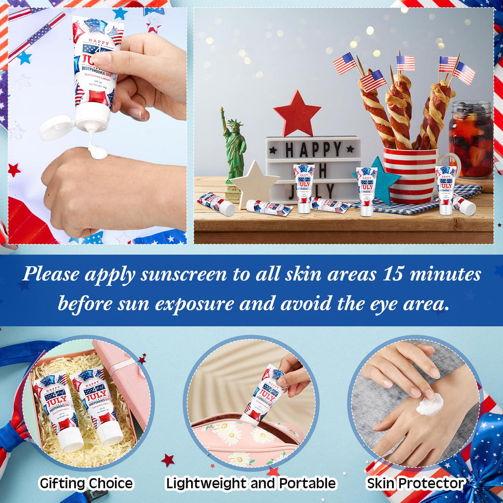 Dansib 24 Pcs Mini Sunscreen Bulk – SPF 30, Water-Resistant Travel Size 1oz for Wedding Party Gifts